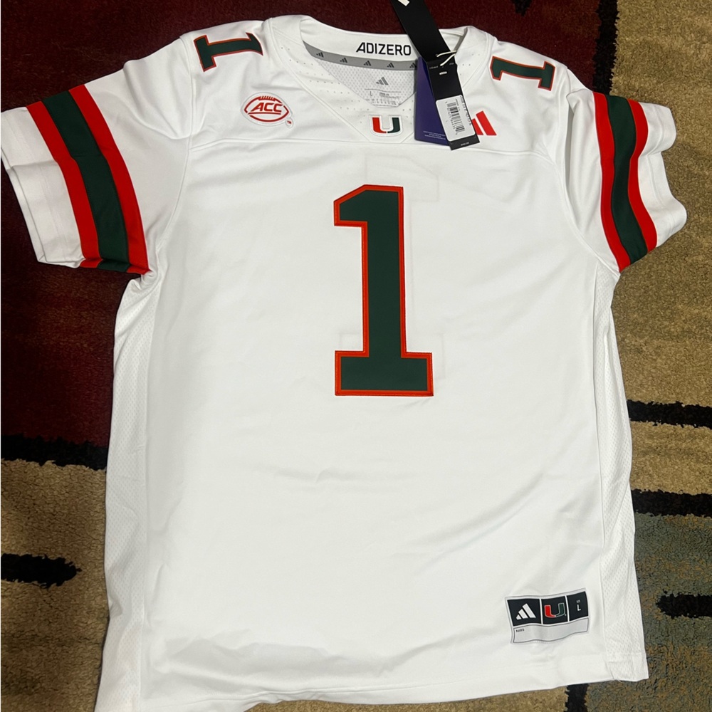 BNWT Adidas official NFL Large White Jersey